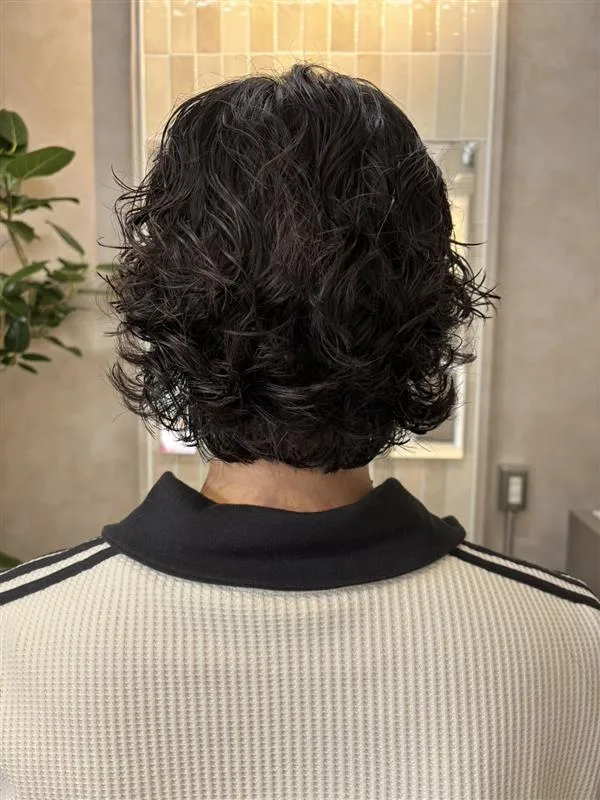 メンズのニュアンスパーマ